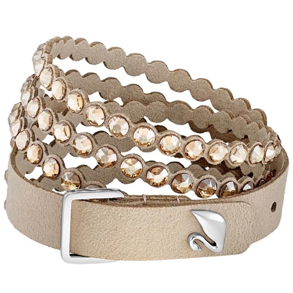 NEW Swarovski Power Collection Bracelet Slake Beige Rhodium plated 5494230 - Picture 3 of 8